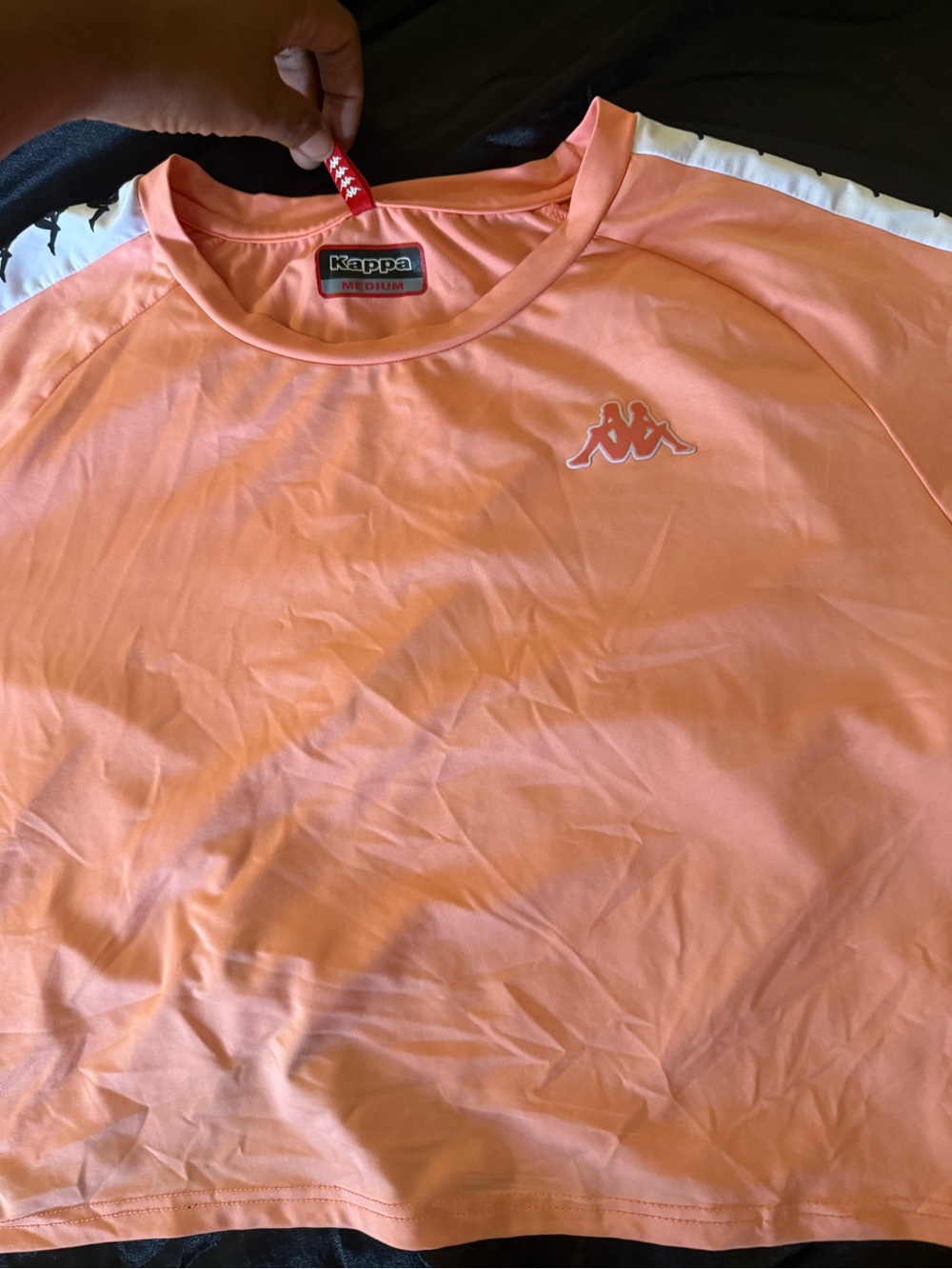 Kappa women Coral Short-Sleeve Athletic Tee with Logo